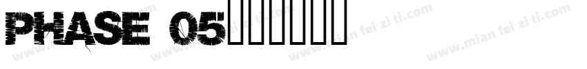 Phase 05字体转换